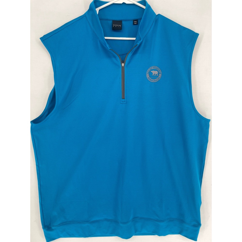 Dunning Golf Vest Mens XXXL 1/4 Zip Grand Traverse Resort Blue 2661